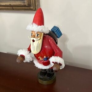Handcrafted Santa Claus Figurine - Red and White